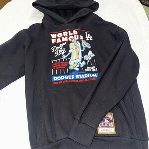 Mitchell & Ness Black Dodgers 'World Famous Dodger Dog' Hoodie
